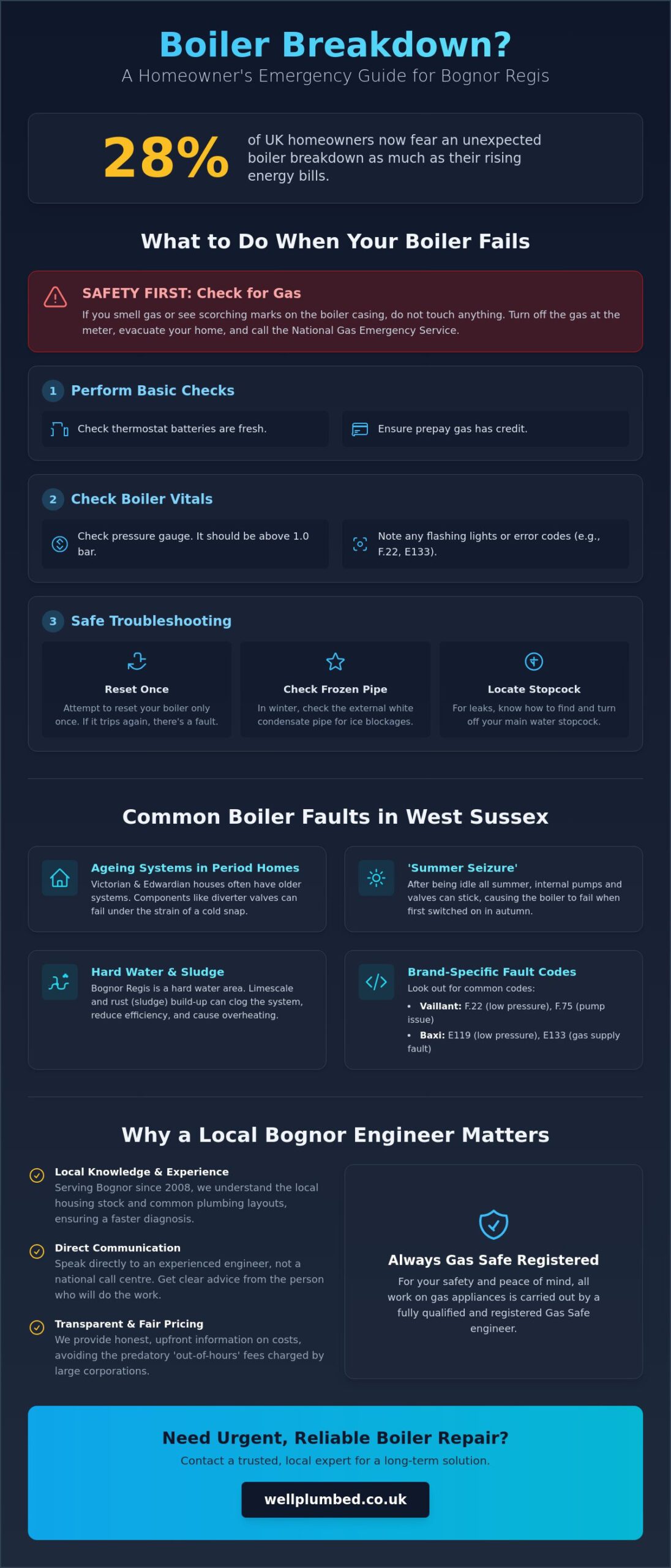 Emergency Boiler Repair in Bognor Regis: Fast, Local Support (2026)